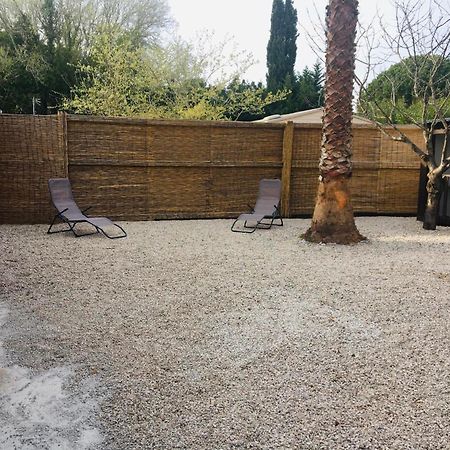 Mobil-Home Avec Grand Jardin Serignan Luaran gambar